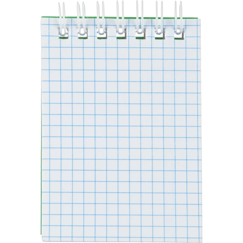 Блокнот на спирали А7 60л. ATTACHE,т.-зеленый, блок 60г, обложка 215г