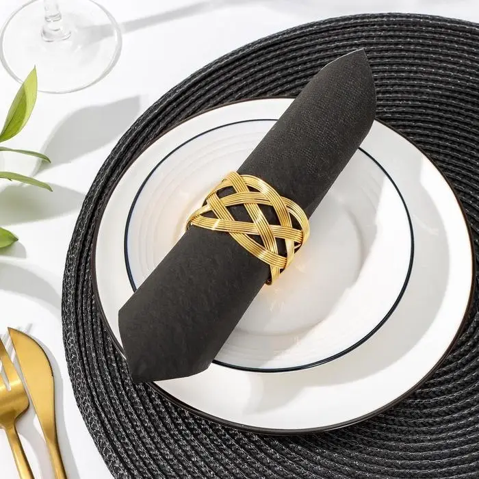 Кольцо для салфетки «Сфера», 3,5×4,5×5,5 см, цвет золотой