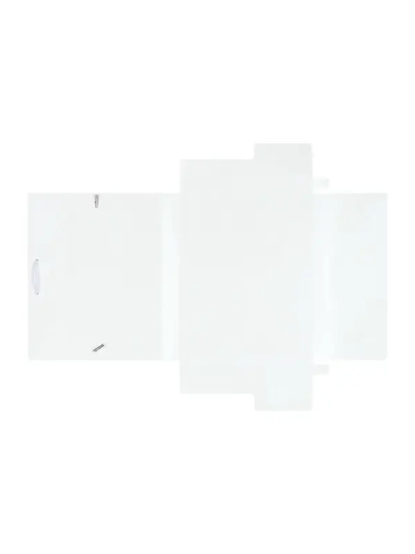 Папка на резинке А5, 500 мкм, Calligrata, корешок 15 мм, до 100 листов, белая