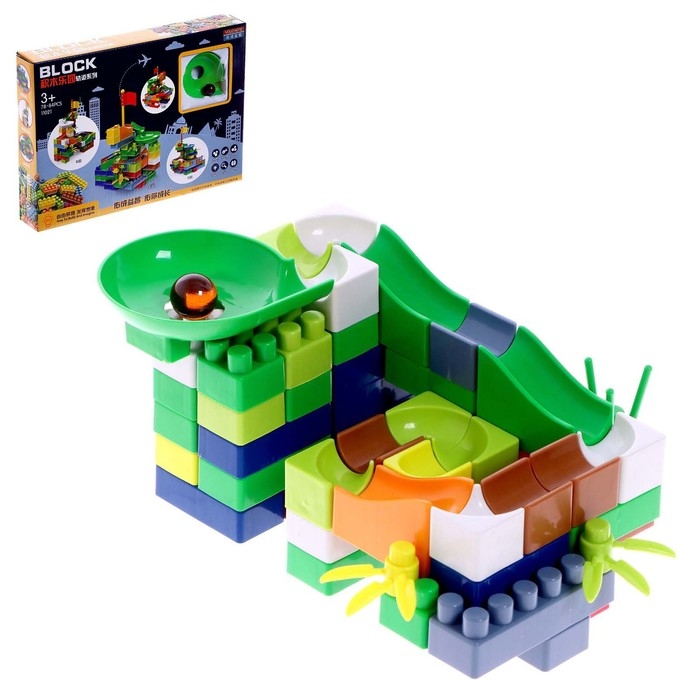 Конструктор блочный «Марблс», 78 деталей Конструктор блочный «Марблс», 78 деталей