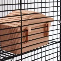 Клетка для грызунов &laquo;Пижон&raquo;, 42&times;30&times;65 см, 4 этажа, 2 домика, колесо, миска, бежевая