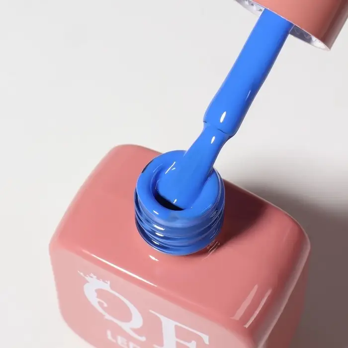 Гель лак для ногтей, однотонный, трехфазный, 10 мл, LED/UV, голубой (257)