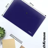 Папка-конверт на кнопке А4 ErichKrause Matt Reef, непрозрачный, микс