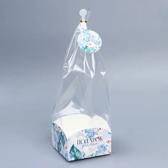 Пакет подарочный с коробкой, упаковка, «Нежность», 12 х 12 х 40 см Пакет подарочный с коробкой, упаковка, «Нежность», 12 х 12 х 40 см