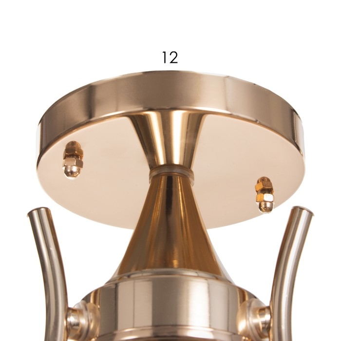 Люстра потолочная Элли 3х40Вт Е27 Золото 52x52x30 см Люстра потолочная Элли 3х40Вт Е27 Золото 52x52x30 см