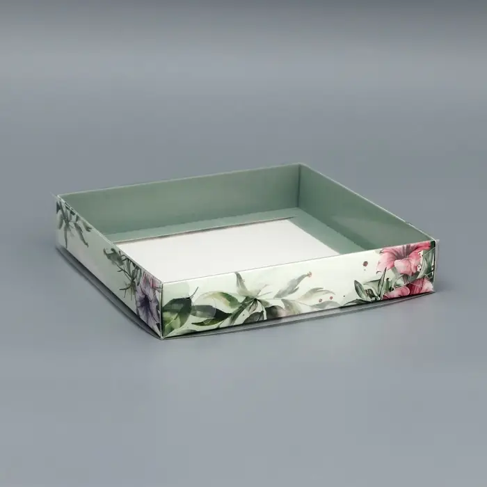 Коробка сборная с PVC крышкой, &laquo;Для тебя&raquo;, 16&times;16&times;3 см