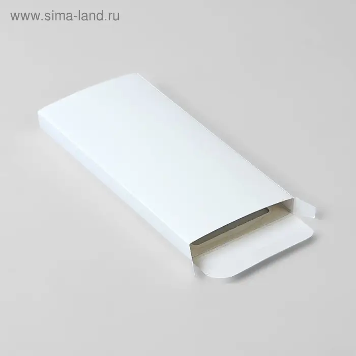 Подарочная коробка под плитку шоколада, белая с окном, 17.1×8×1.4 см Подарочная коробка под плитку шоколада, белая с окном, 17.1×8×1.4 см