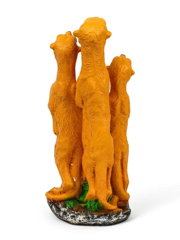 Садовая фигура из полистоуна &laquo;Сурикаты четвёрка&raquo;, 46&times;17&times;20 см