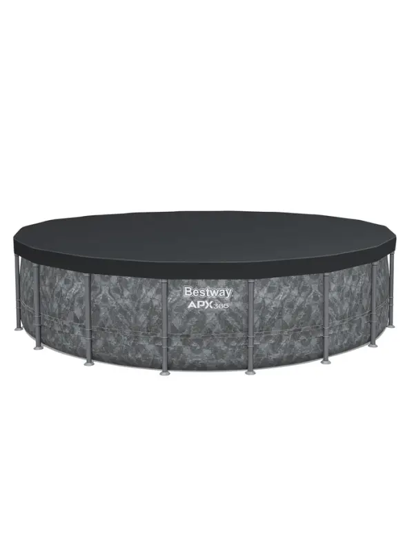 Бассейн каркасный Steel Pro Max, 549&times;132 см, фильтр-насос, лестница, тент, круглый, 561KC Bestway