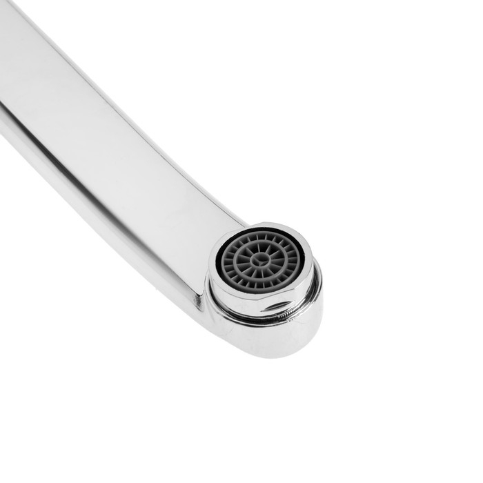 Излив для смесителя ZEIN, 3/4 Излив для смесителя ZEIN, 3/4", изогнутый, нерж. сталь, 20 см, аэратор пластик