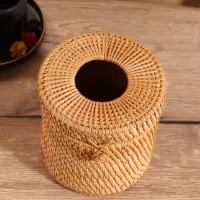 Салфетница плетёная, 15&times;15&times;14 см, ротанг, МИКС