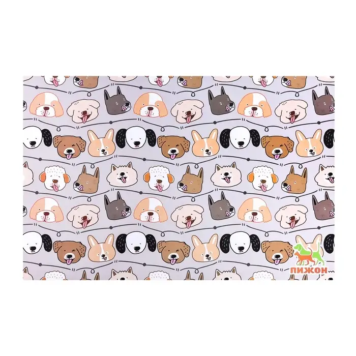Коврик под миску  Коврик под миску "Пижон" 43 х 28 см "Псы"