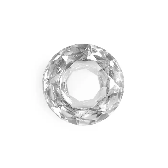 Ручка-кнопка CAPPIO &laquo;Алмаз&raquo;, стеклянная, d=40 мм