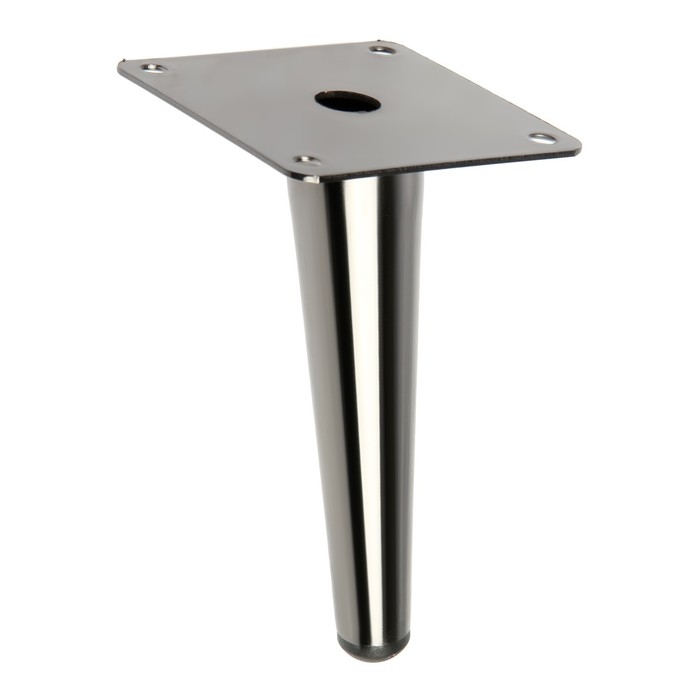 Опора мебельная CAPPIO OP07, h=150 мм, толщина площадки 1.8 мм, цвет глянцевый черный Опора мебельная CAPPIO OP07, h=150 мм, толщина площадки 1.8 мм, цвет глянцевый черный