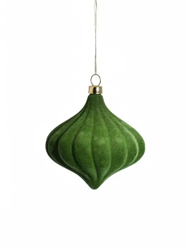 Ёлочные украшения набор 6 шт. &laquo;Бархатный зной&raquo; (2 лука 7 см, 4 шара d=8 см) классик, зелёные