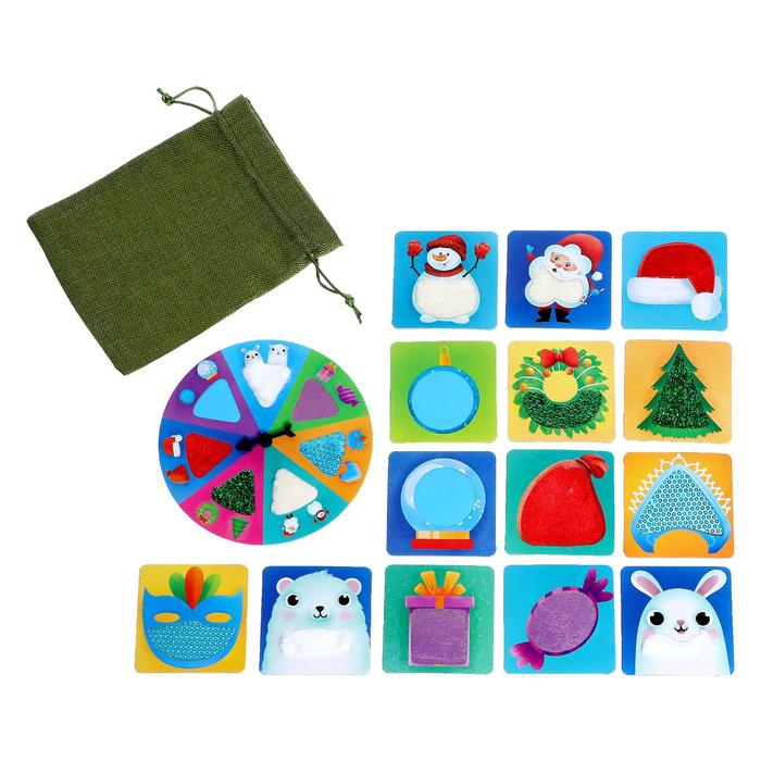 Тактильное лото «Потрогай Новый год» Тактильное лото «Потрогай Новый год»