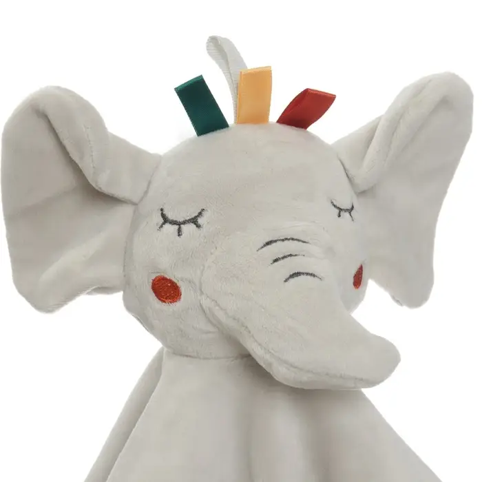 Комфортер - игрушка для сна новорожденных Крошка Я &laquo;Слоник Эли&raquo;, погремушка, прорезыватель, серый