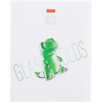Тетрадь 48л лин "Glass molds", пласт обл с печатью, бл офсет 60-65г/м², 5В МИКС
