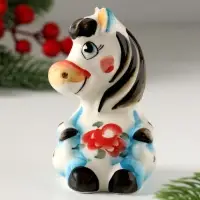 Сувенир Лошадка Маруся, 10х6х6,5см, гжель, цвет