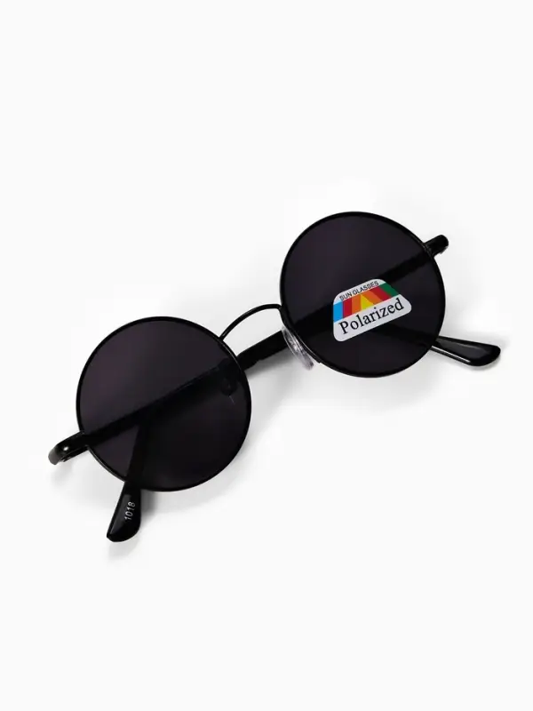 Очки солнцезащитные детские &laquo;OneSun. Круглые&raquo;, чёрный