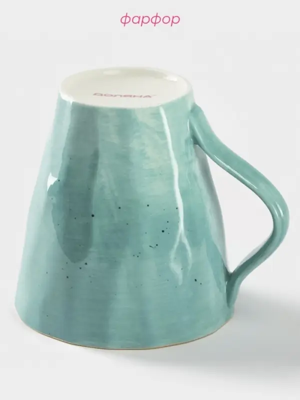 Кружка Доляна &laquo;Млечный путь&raquo;, 300 мл, фарфор, бирюзовая