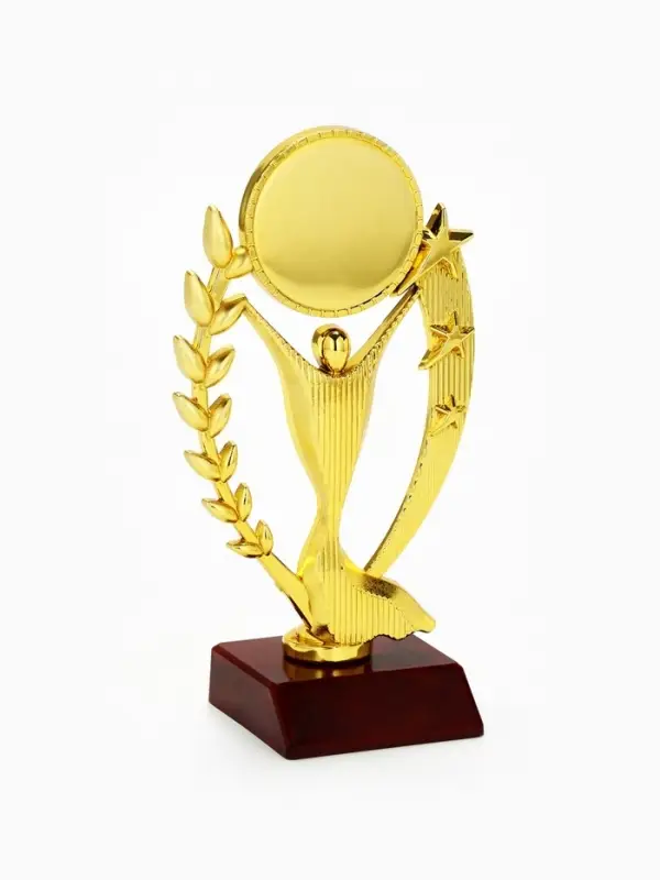Кубок под нанесение, наградная фигура, золото, подставка пластик, 17.5&times;9.5&times;6.5 см
