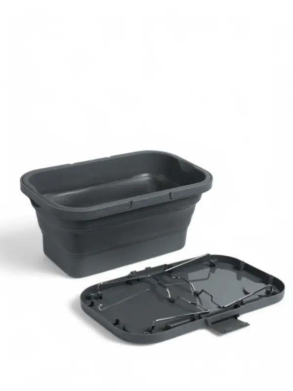 Корзина - столик maclay 2 в 1, складная, 47&times;28.5&times;23.5 см, серая