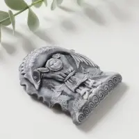 Магнит "С осетром" (барельеф) , 7,5см