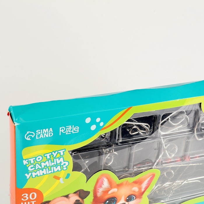 УЦЕНКА Металлическая головоломка 30 шт "Пушистый"