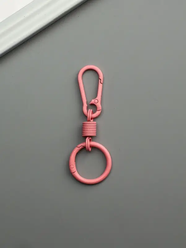 Брелок металл "Карабин с пружиной" цветной МИКС 3,8х1,8х0,9 см длина 9 см