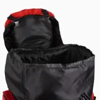 Рюкзак туристический, 90 литров, 6 наружных карманов, шнуровка, красный