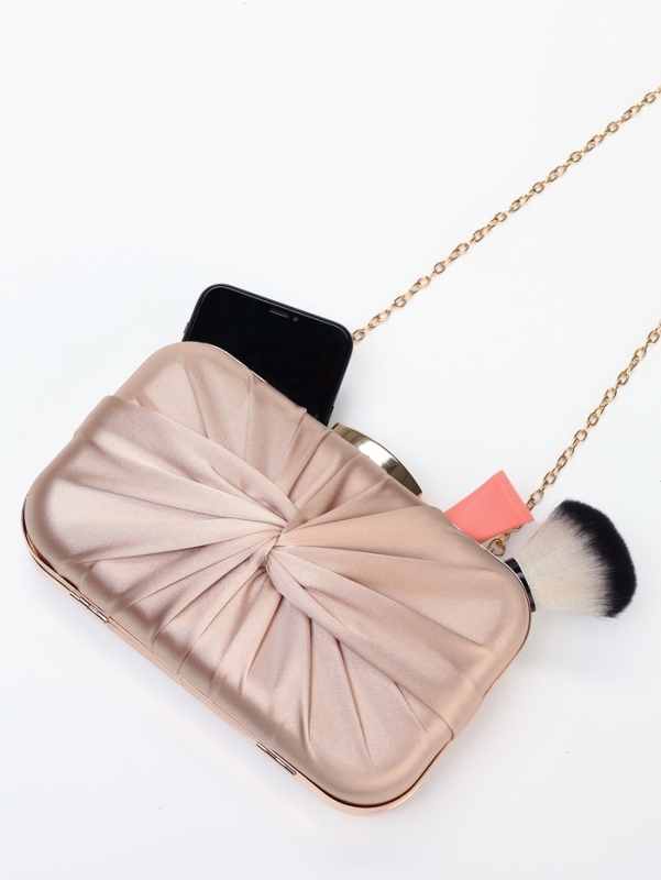 Сумка жен,  20*6*13, отд на фермуаре, цепь, бежевый