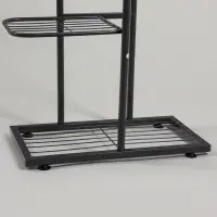 Подставка для цветов Greengo, 5 полок, 44&times;22&times;95 см, напольная, металл, тёмно-серая