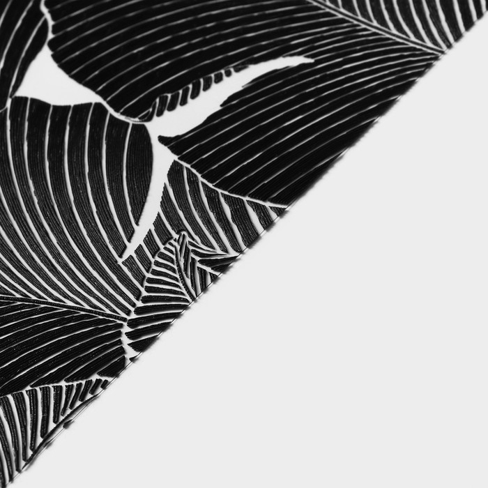 Салфетки сервировочные на стол «Мираж», 4 шт, 30×45 см, цвет чёрный Салфетки сервировочные на стол «Мираж», 4 шт, 30×45 см, цвет чёрный