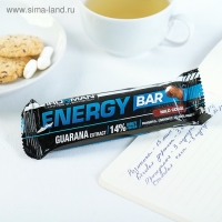 Батончик Energy Bar c гуараной, кокос, тёмная глазурь, спортивное питание, 50 г