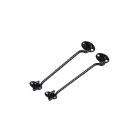 Крючок ветровой LOCKLAND KV001, L=200 мм, нержа, цвет черный, 2 шт