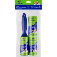 Ролик для чистки одежды Luscan 20 л. + 2 сменных блока по 20л, набор