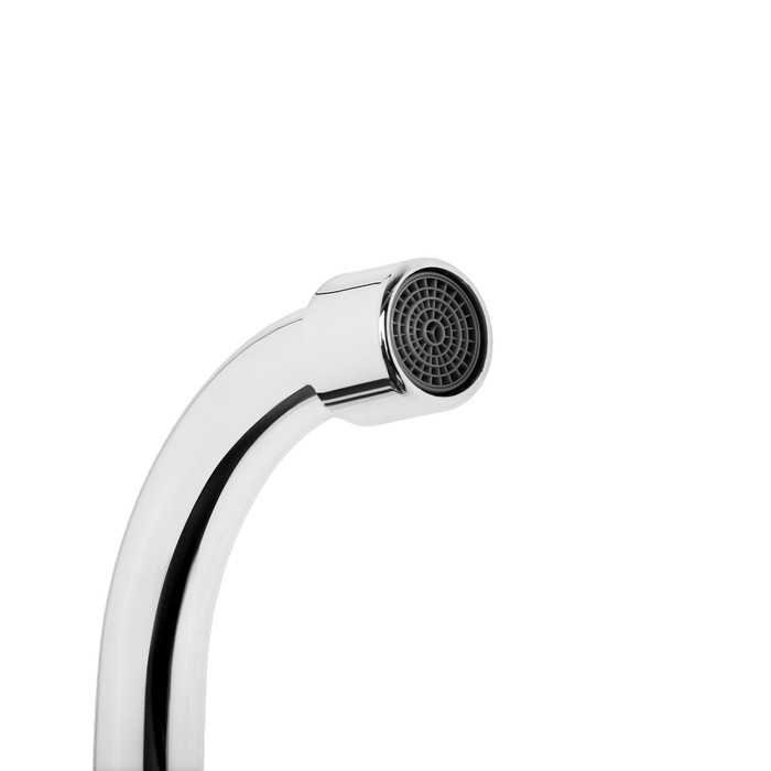 Моносмеситель Accoona A4786-1, с гайкой, силумин, хром Моносмеситель Accoona A4786-1, с гайкой, силумин, хром