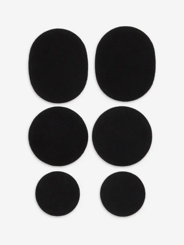 Заплатки для обуви, 6 шт., с клеевым слоем, чёрные