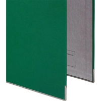 Папка-регистратор Комус Экономи 75мм зеленая, ПБП1, карм.кор., мет.уг