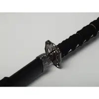 Макет оружия &laquo;Сувенирные катаны на подставке 2в1. Чёрный глянец&raquo;, подарочный набор, ножны дерево, 78 см; 103 см