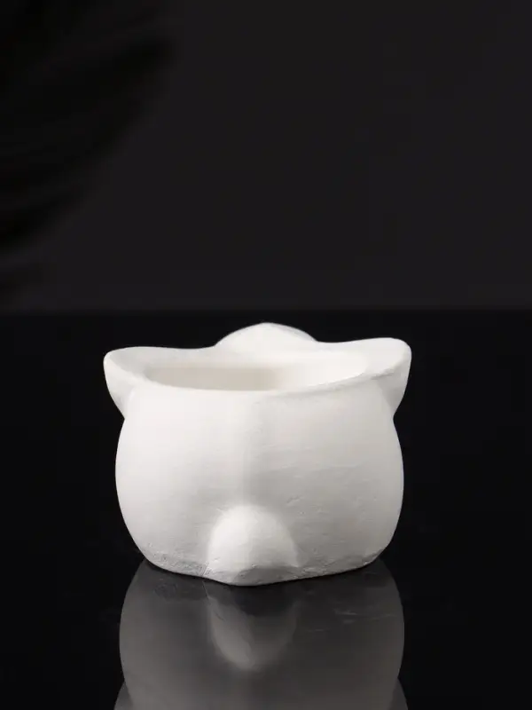 Подсвечник  Подсвечник "Заяц" 9х6х4 см, натуральный, гипс