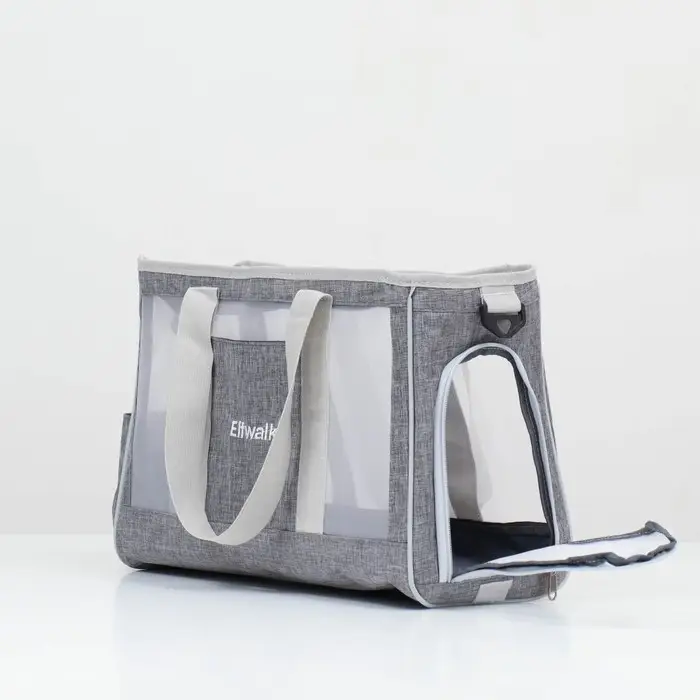 Сумка-переноска для животных, 24&times;25&times;41 см, с раздвижным окном, серая