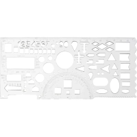 Линейка офицерская 20см Attache прозрачная