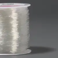 Нить для плетения, эластичная, 100&plusmn;1 м, d=1 мм, прозрачная