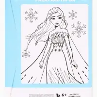 Картон цветной, А4, 16 листов, 16 цветов, немелованный, двусторонний, в папке, 200 г/м&sup2;, &laquo;Сестры&raquo;