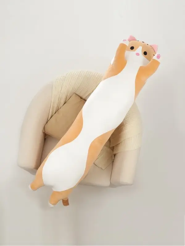 Мягкая игрушка-подушка &laquo;Котик&raquo;, 130 см, цвет рыжий