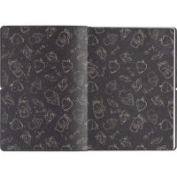 Блокнот А5 128л Attache Лунная мистерия клет,мягк.обл,кожзам,блинт.тис 3148