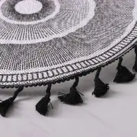 Салфетка сервировочная на стол Доляна «Солнце пустыни», d=38 см, цвет чёрный Салфетка сервировочная на стол Доляна «Солнце пустыни», d=38 см, цвет чёрный