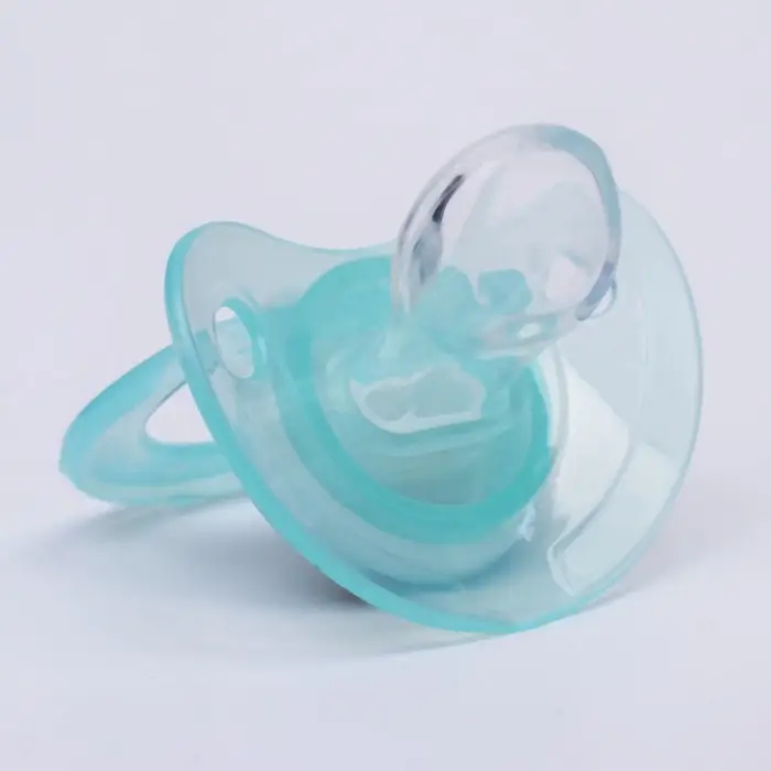 Соска-пустышка ортодонтическая, силикон, от 3 мес., &laquo;Пингвин&raquo;, голубая